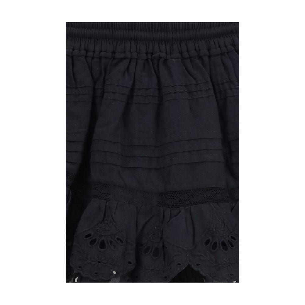 Marant Etoile Black Cotton Bermuda Shorts
