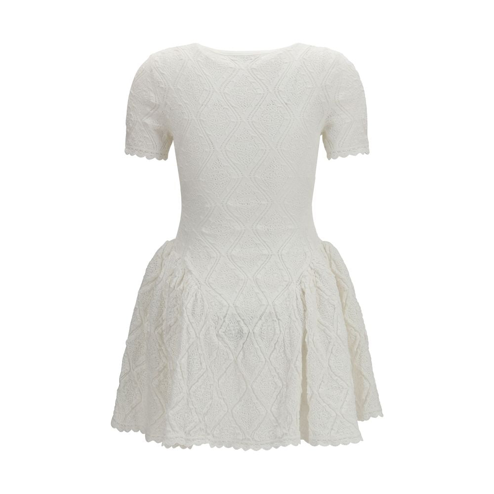Self-Portrait White Polyester Casual Dress