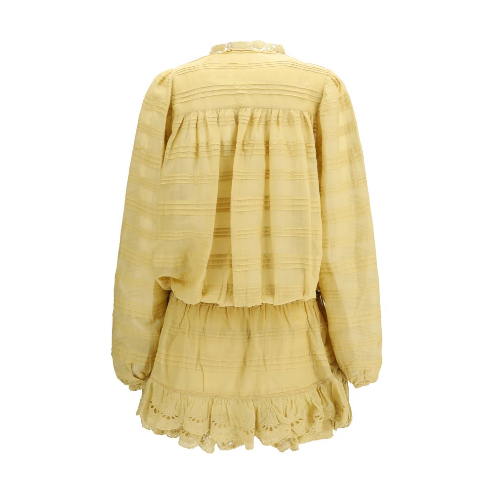 Marant Etoile Bicolor Cotton Casual Dress