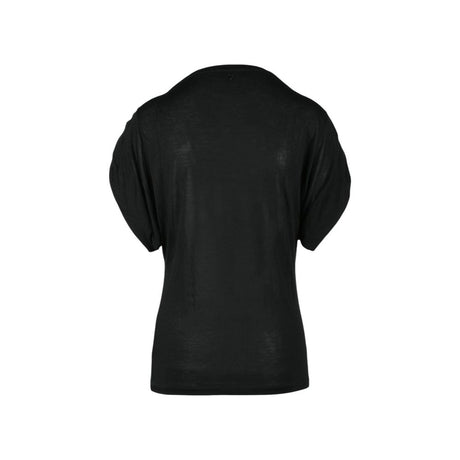 Dondup Black Viscose T-Shirt