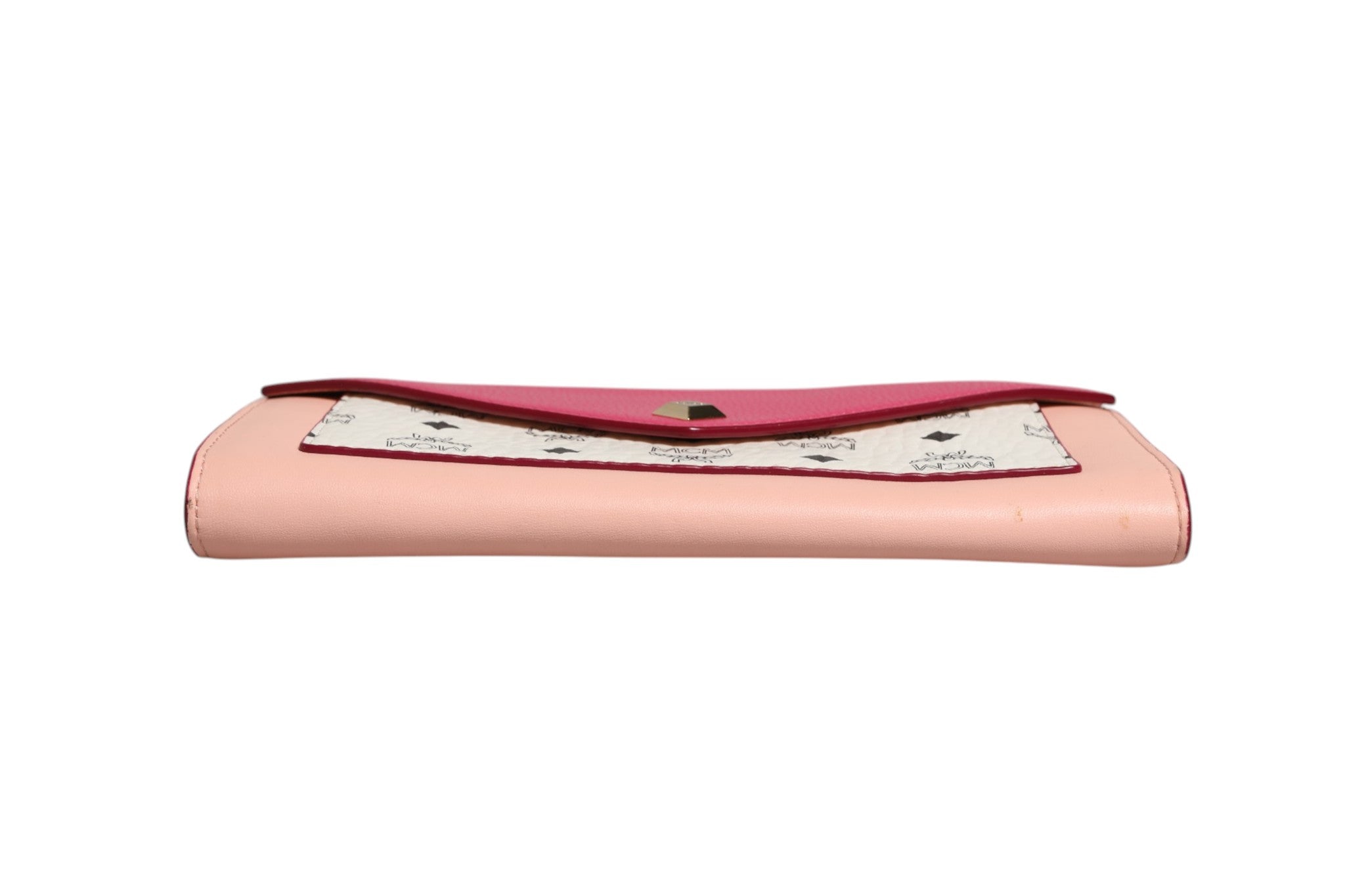 MCM Colorblock Visetos Love Letter Crossbody Wallet