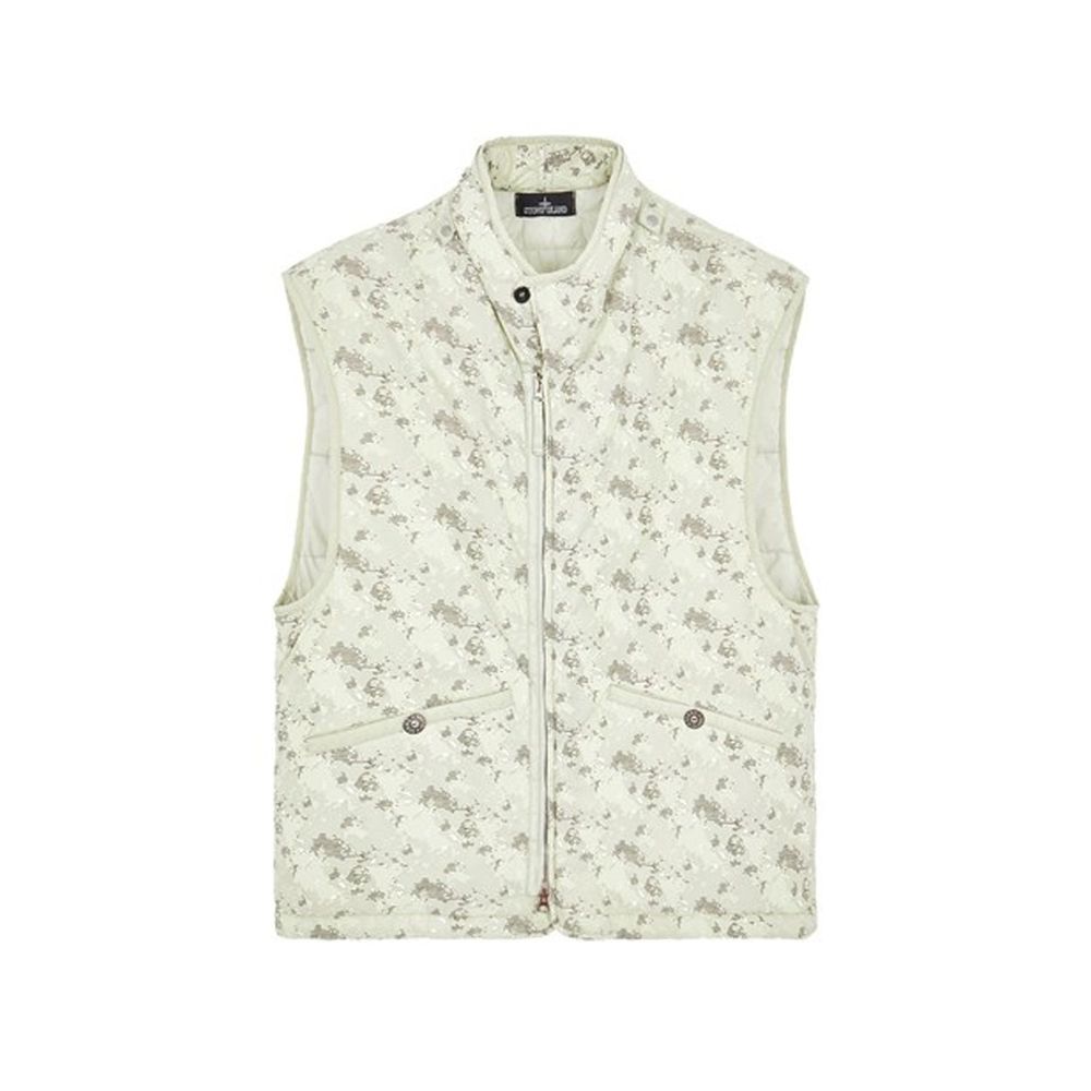 Stone Island Bicolor Polyamide Sleveless Jacket