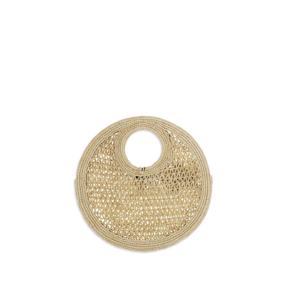 Jacquemus Beige Raffia Handbag