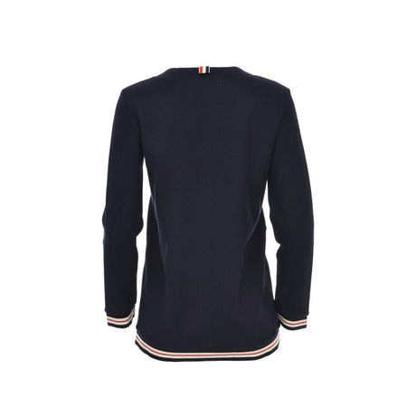 Thom Browne Blue Cotton Cardigan