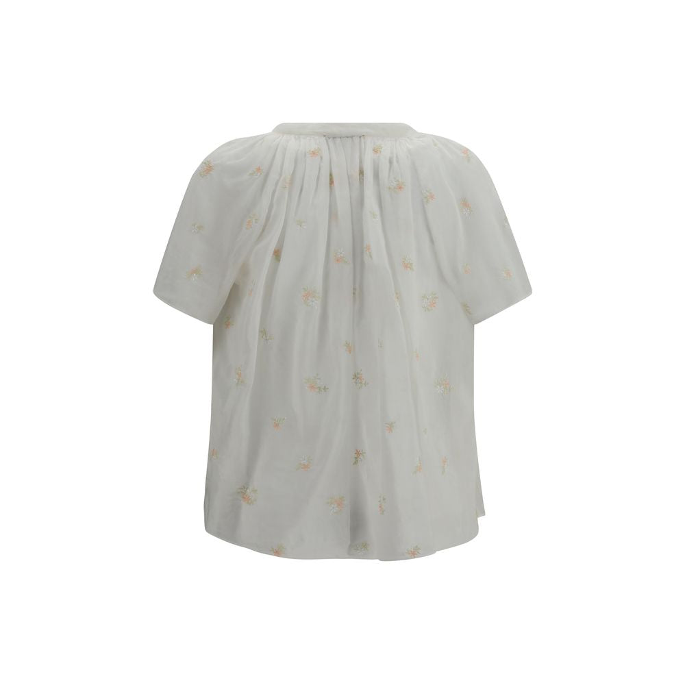 Forte_Forte Beige Cotton Shortsleeve Shirt