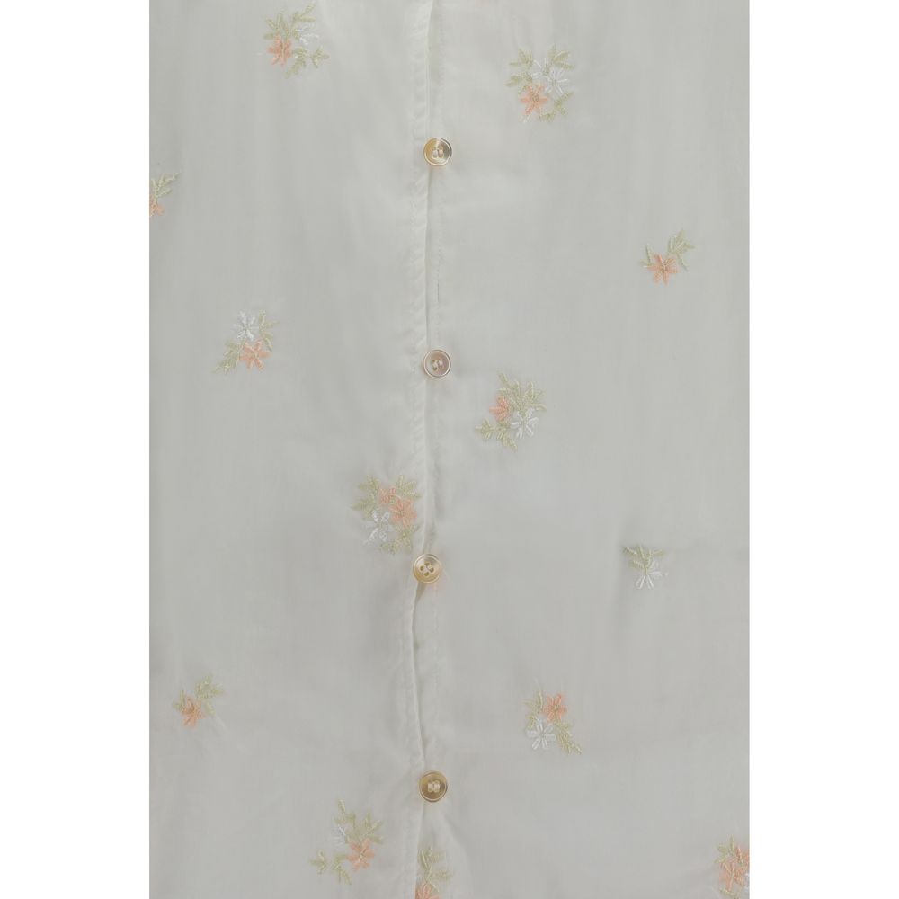 Forte_Forte Beige Cotton Shortsleeve Shirt