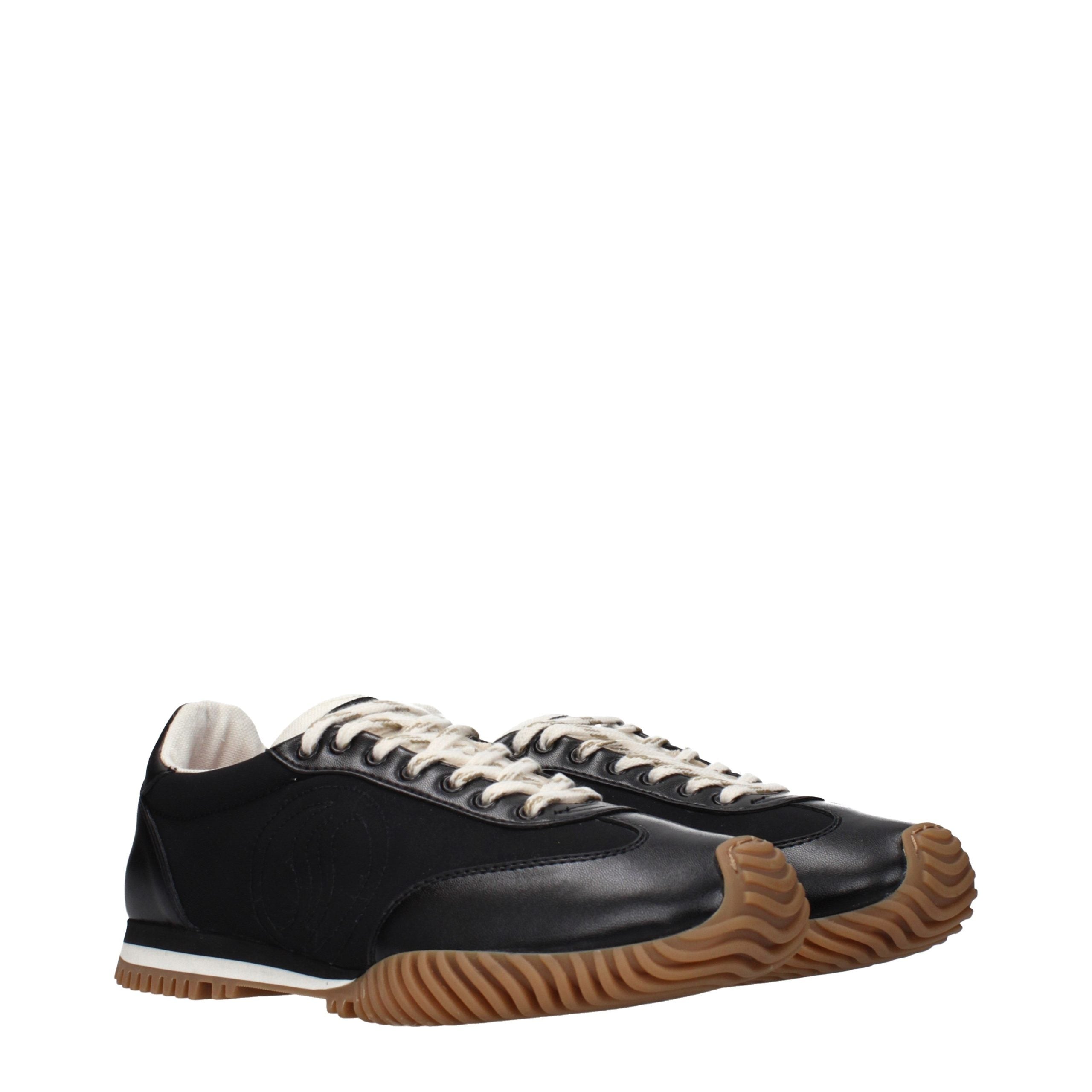 Stella McCartney Black Fabric Low Top Sneakers