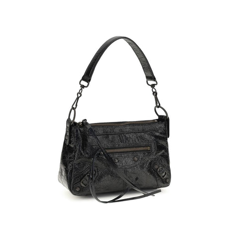 Balenciaga Black Lamb Ovis Aries Aries Shoulder Bag