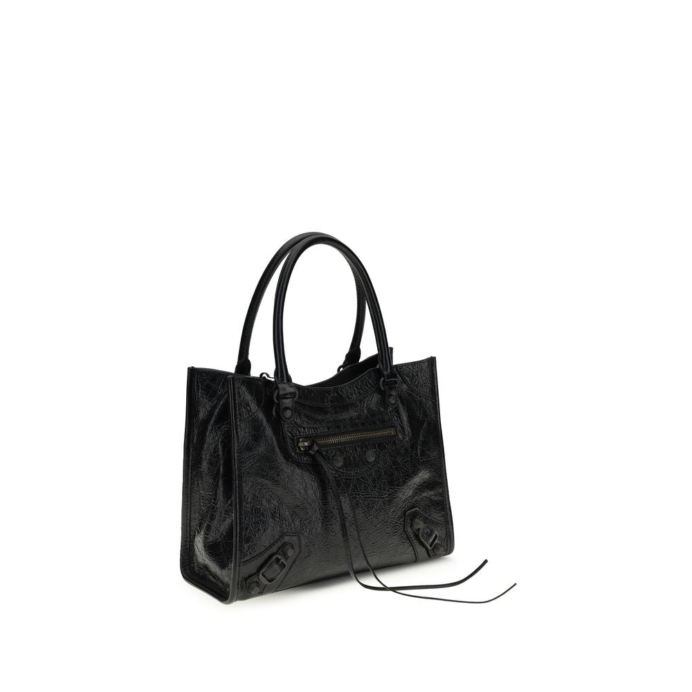 Balenciaga Black Lamb Ovis Aries Aries Shoulder Bag