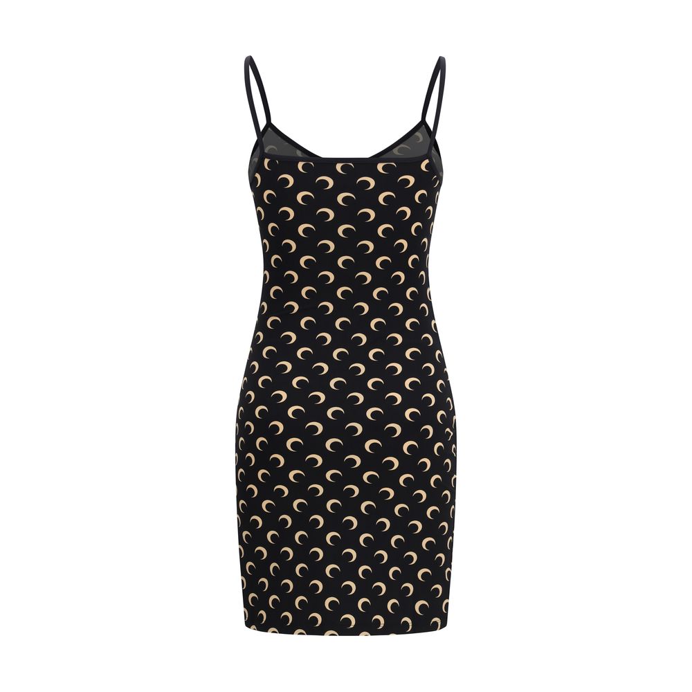 Marine Serre Black Polyamide Casual Dress