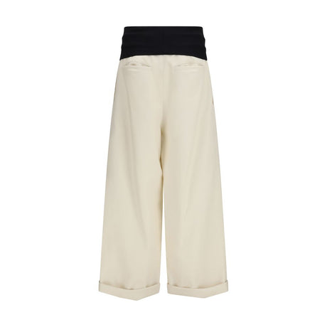 Darkpark Beige Cotton Casual Pants