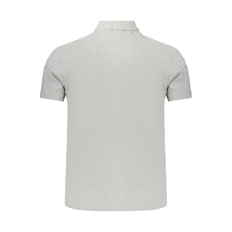 Napapijri Gray Cotton Men's Polo Shirt