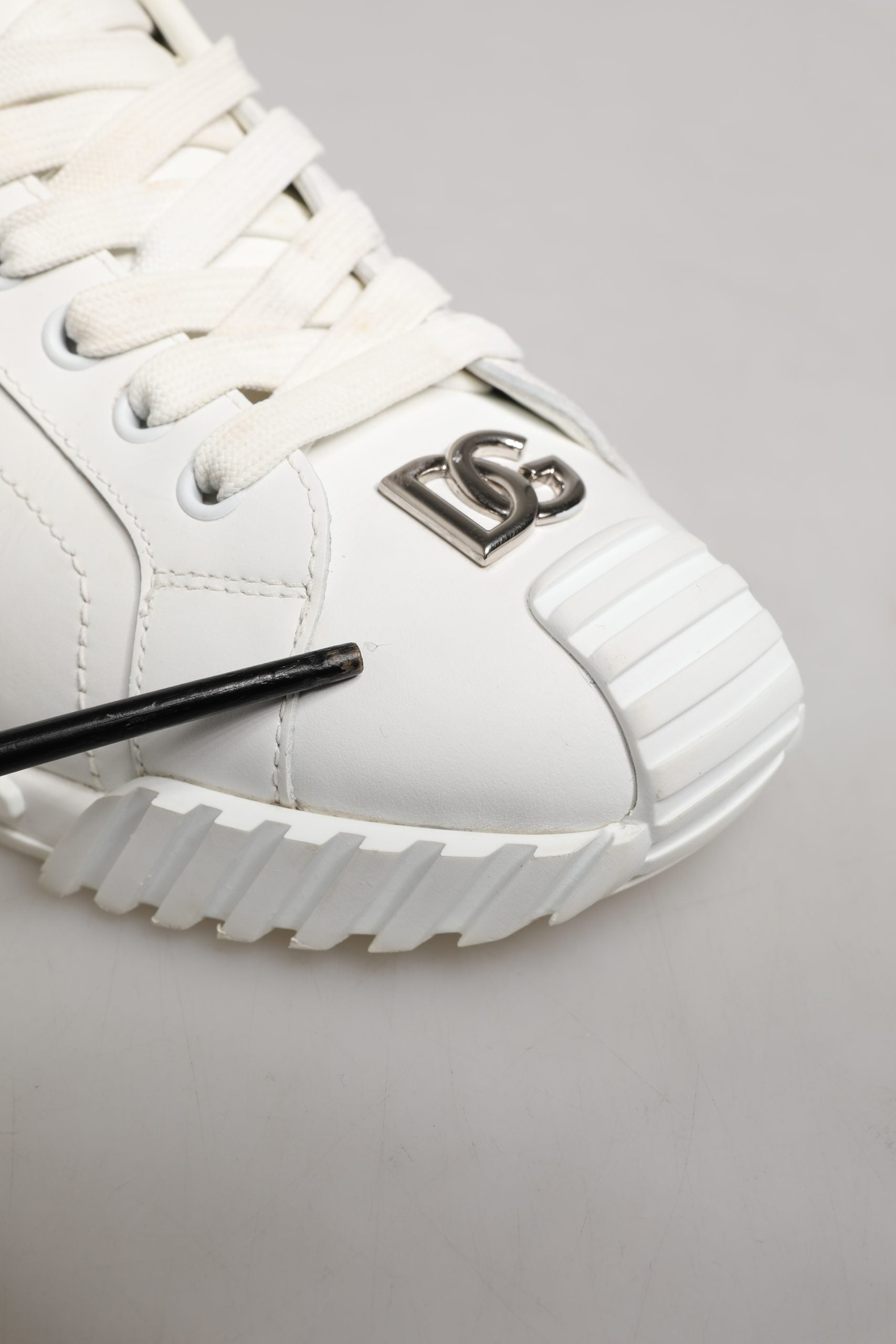 Dolce & Gabbana White NS1 Lace Up Low Top Sneakers Shoes