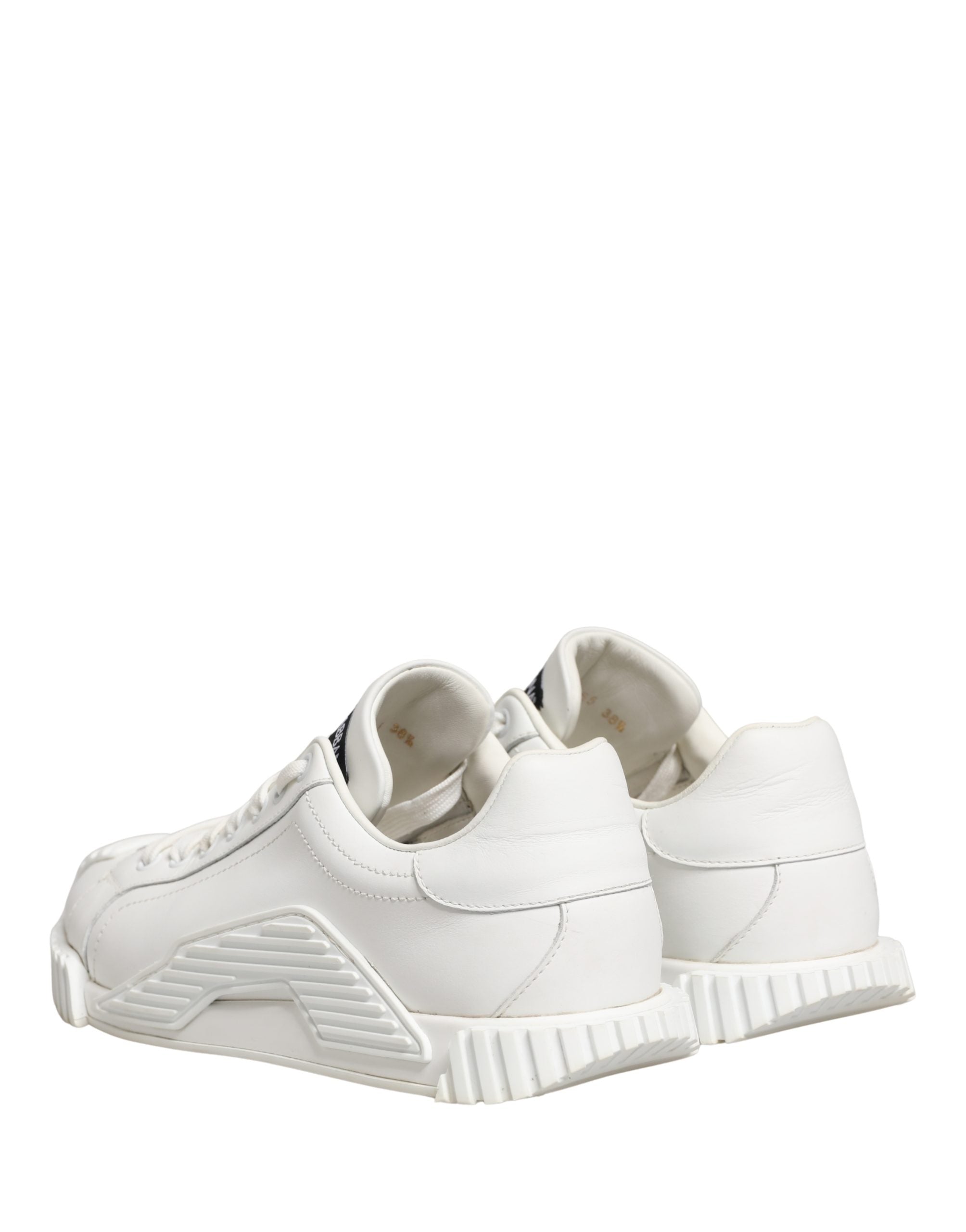 Dolce & Gabbana White NS1 Lace Up Low Top Sneakers Shoes