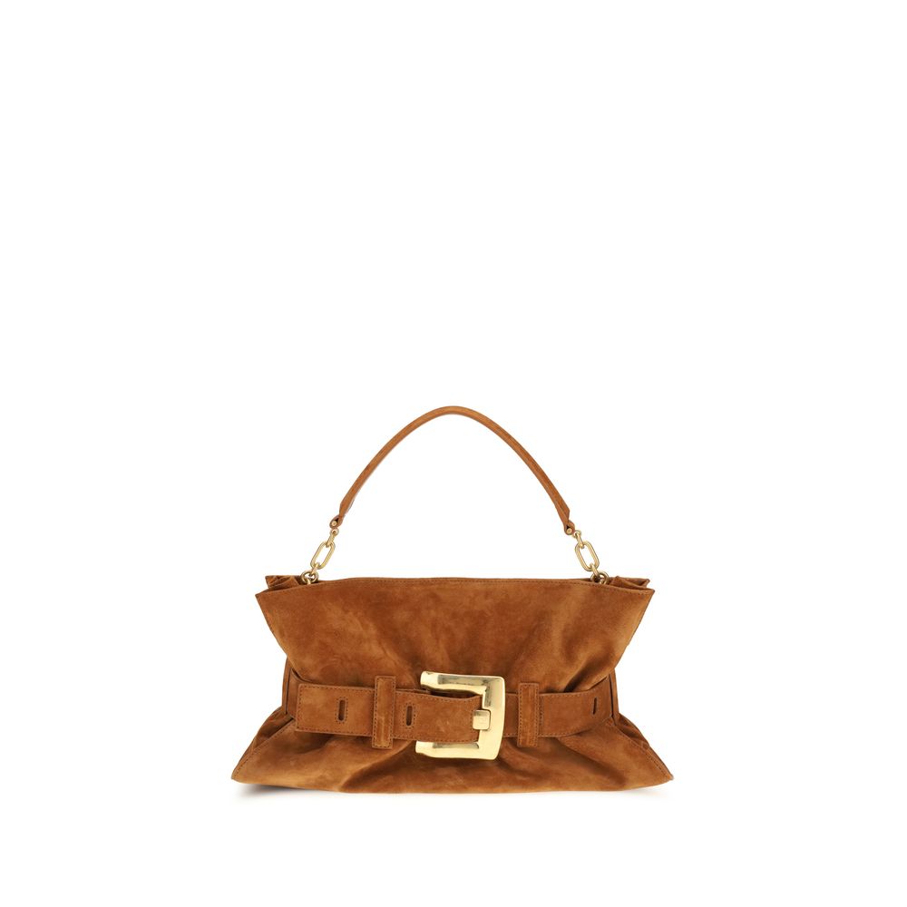 Balmain Brown Calf Leather Bos Taurus Handbag