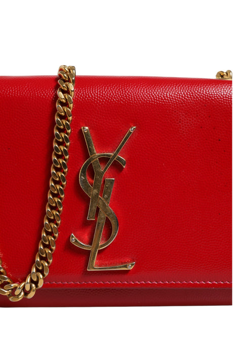 Saint Laurent Kate Red Leather Crossbody Bag