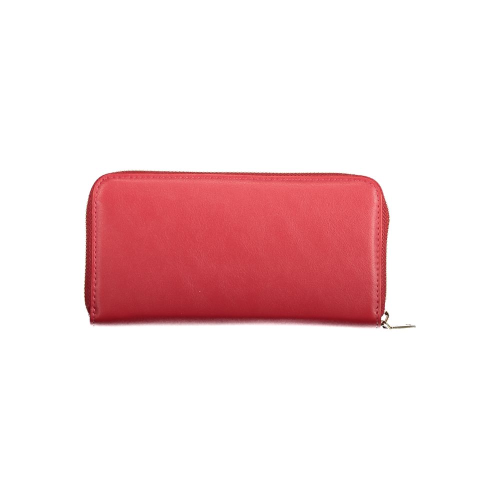 Mario Valentino Rosso Polyurethane Women's Wallet