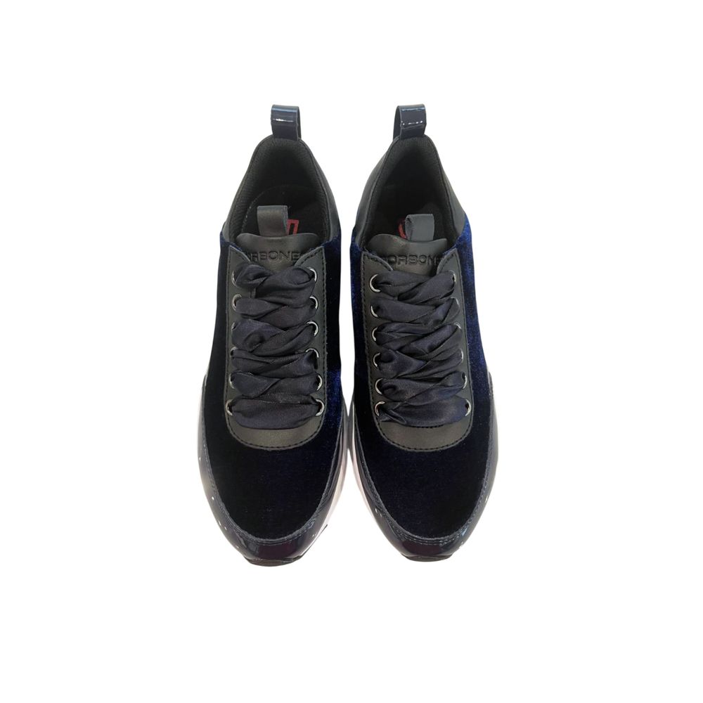 Borbonese Blue Synthetic Women's Sneakers