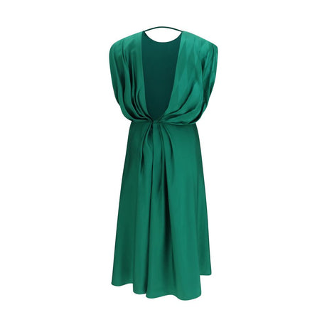 Versace Bicolor Silk Casual Dress