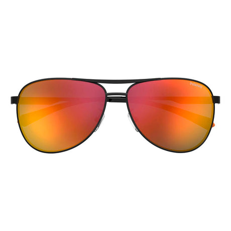 Polaroid Black Stainless Steel Sunglasses
