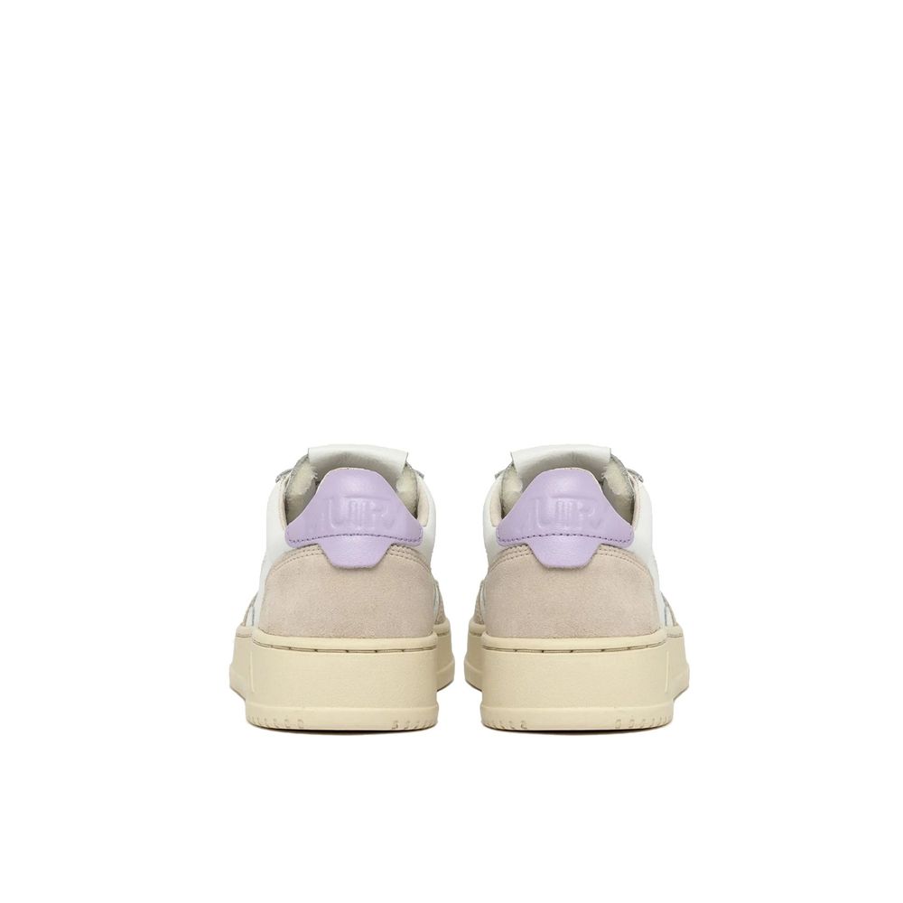 Autry White Leather Low Top Sneakers