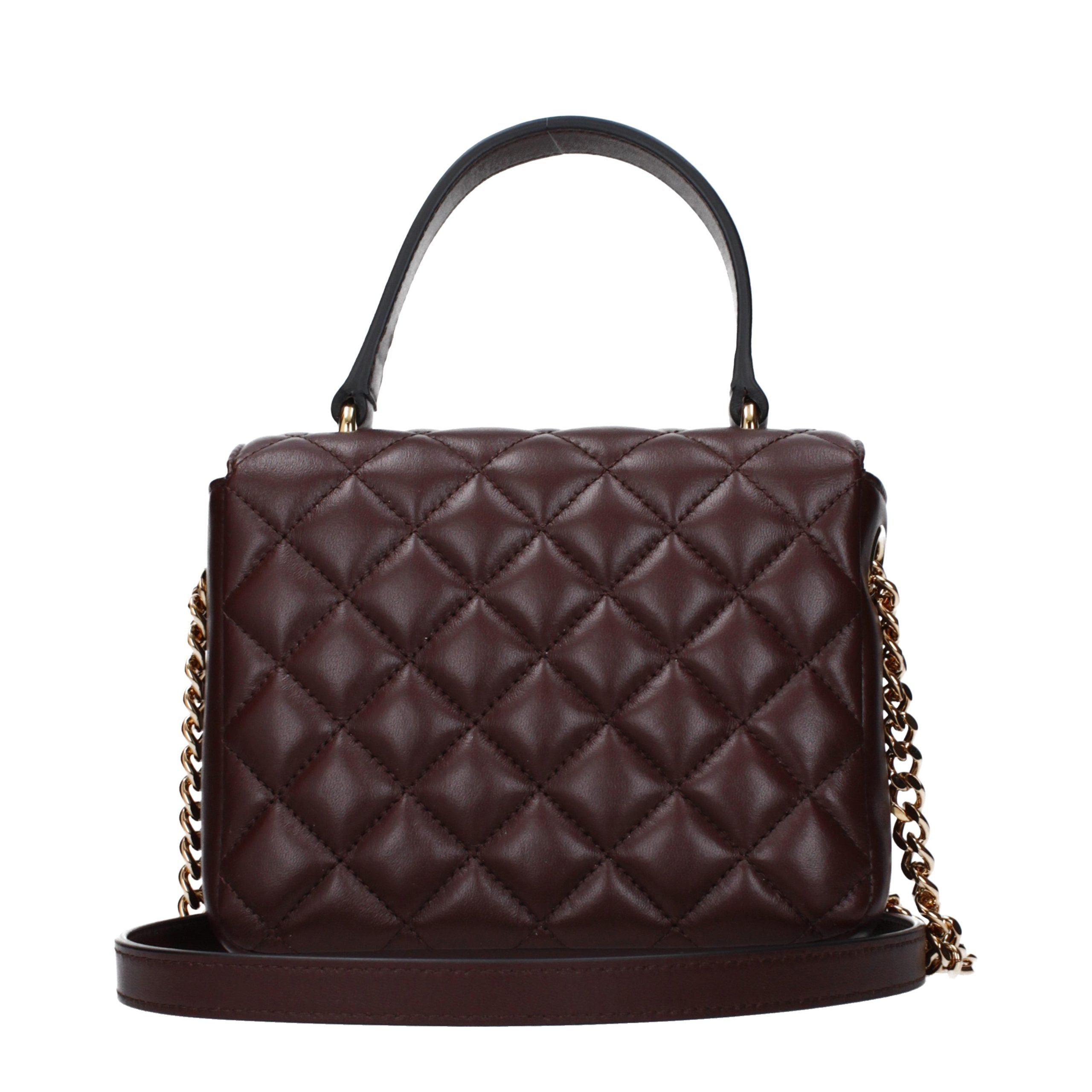 Versace Brown Leather Handbag
