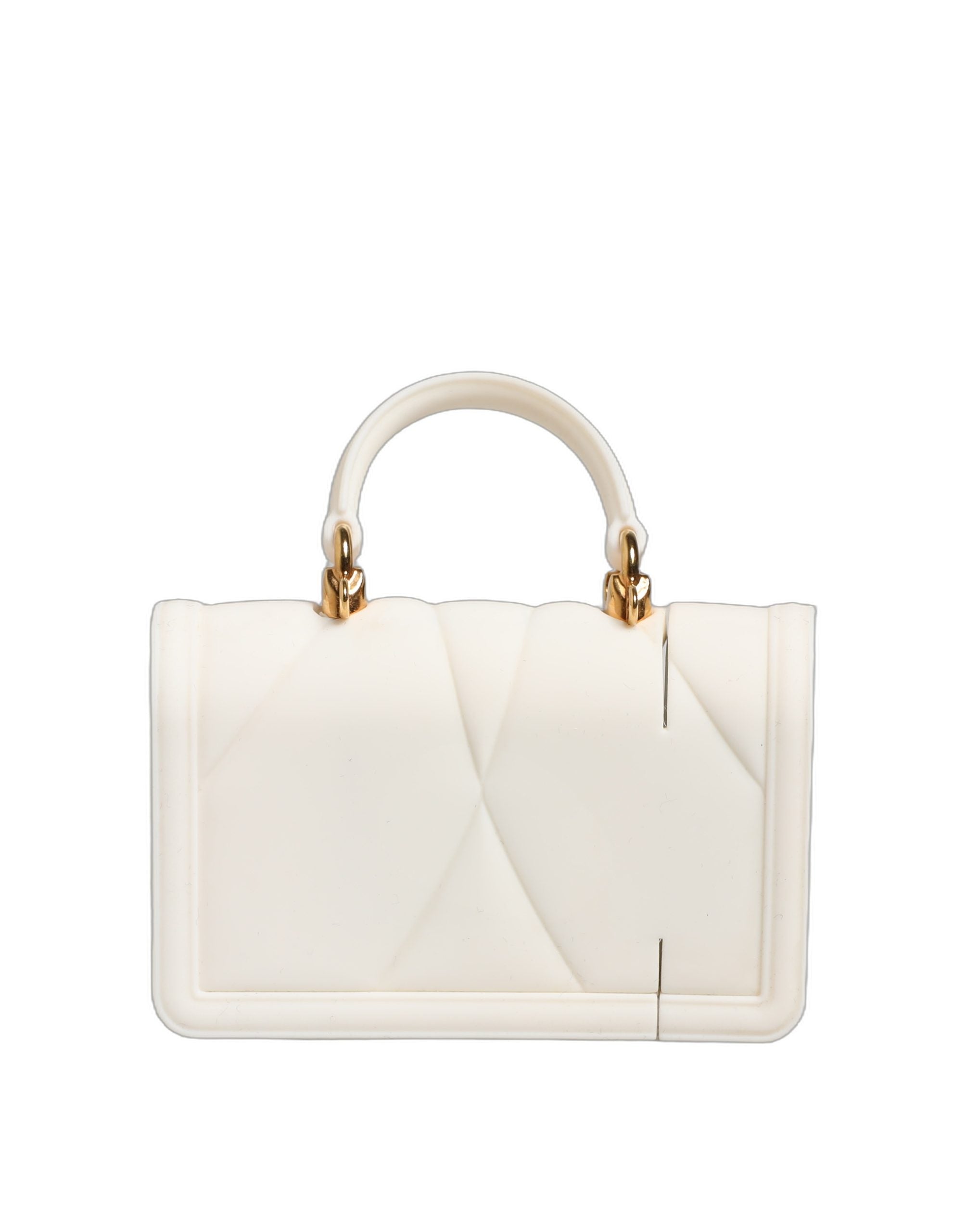 Dolce & Gabbana Case White Silicone Devotion Heart Cover Hand Bag Airpod