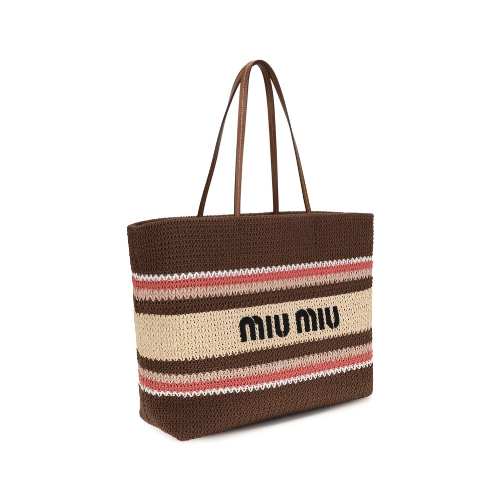 Miu Miu Multicolor Fabric Shoulder Bag
