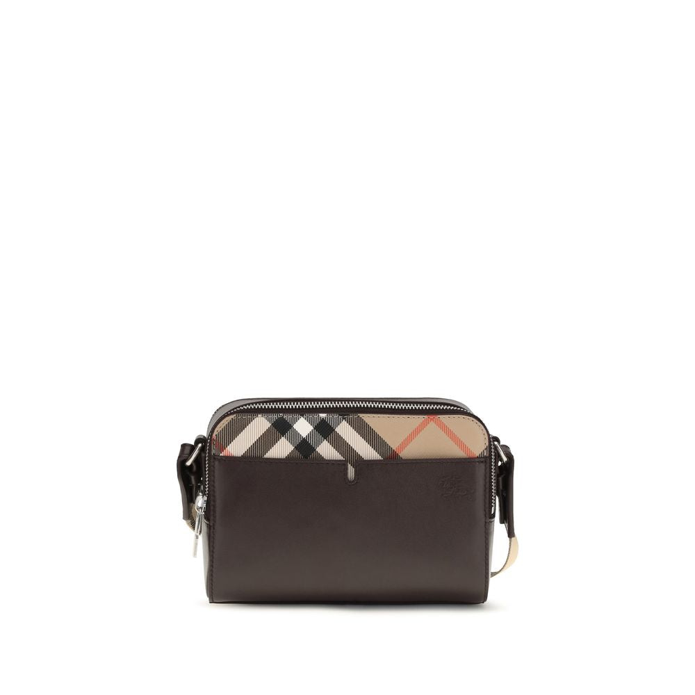 Burberry Brown Calf Leather Bos Taurus Shoulder Bag