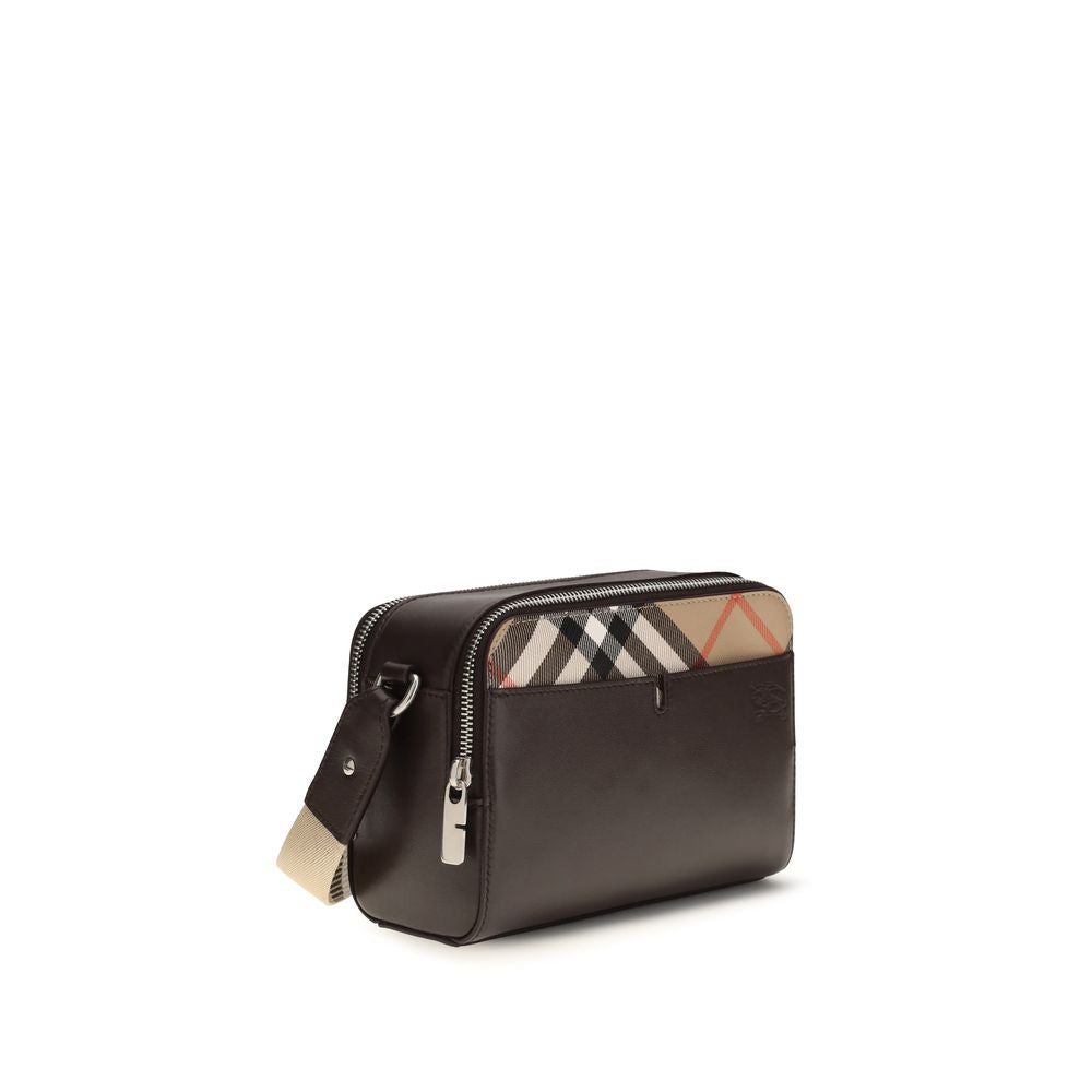 Burberry Brown Calf Leather Bos Taurus Shoulder Bag