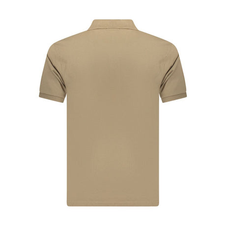 Coveri Moving Brown Cotton Men's Polo Shirt
