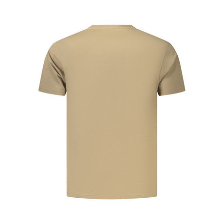 Coveri Moving Brown Cotton Men's T-Shirt