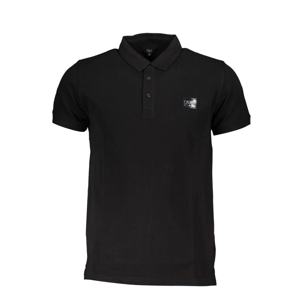 Cavalli Class Black Cotton Men's Polo