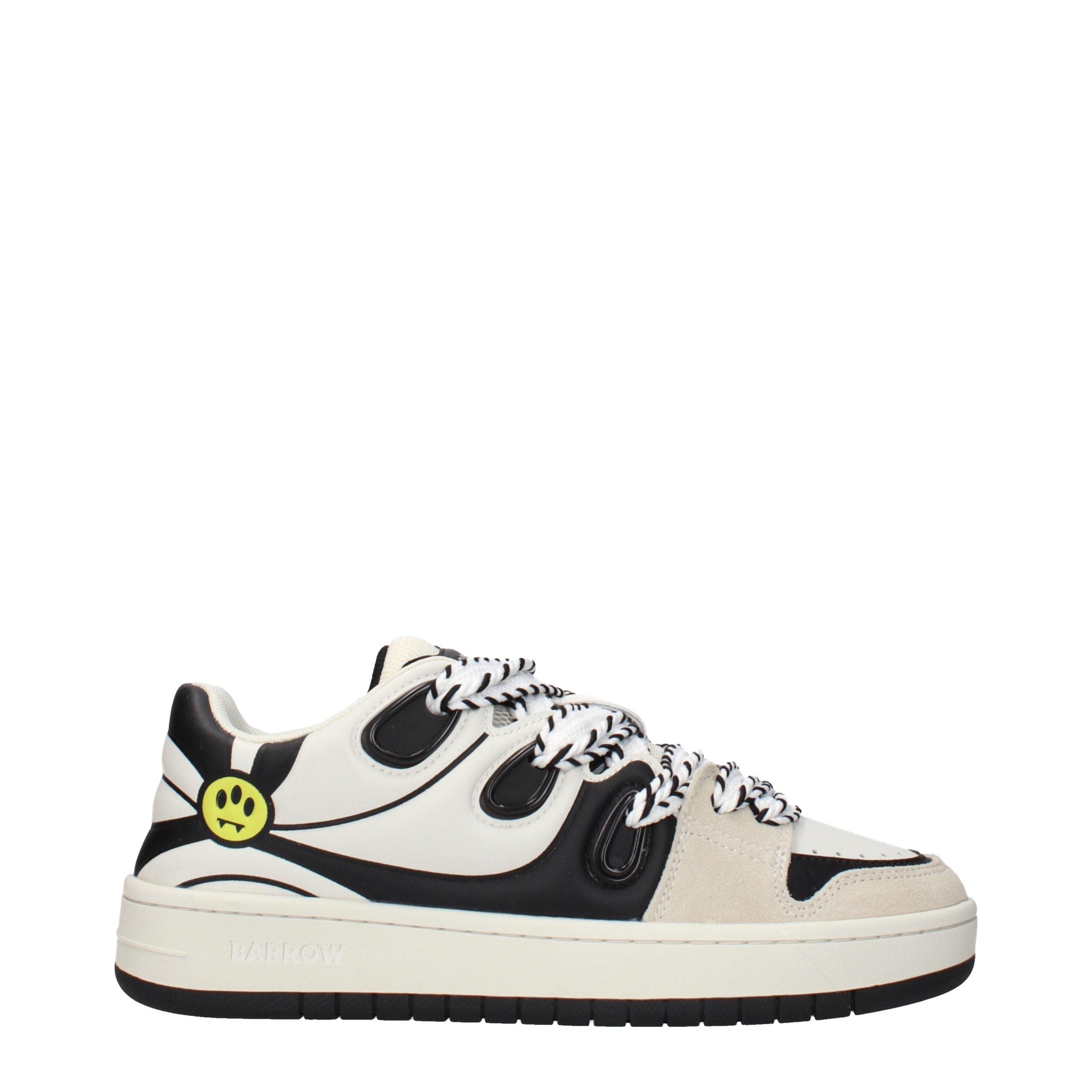 Barrow Beige Leather Low Top Sneakers