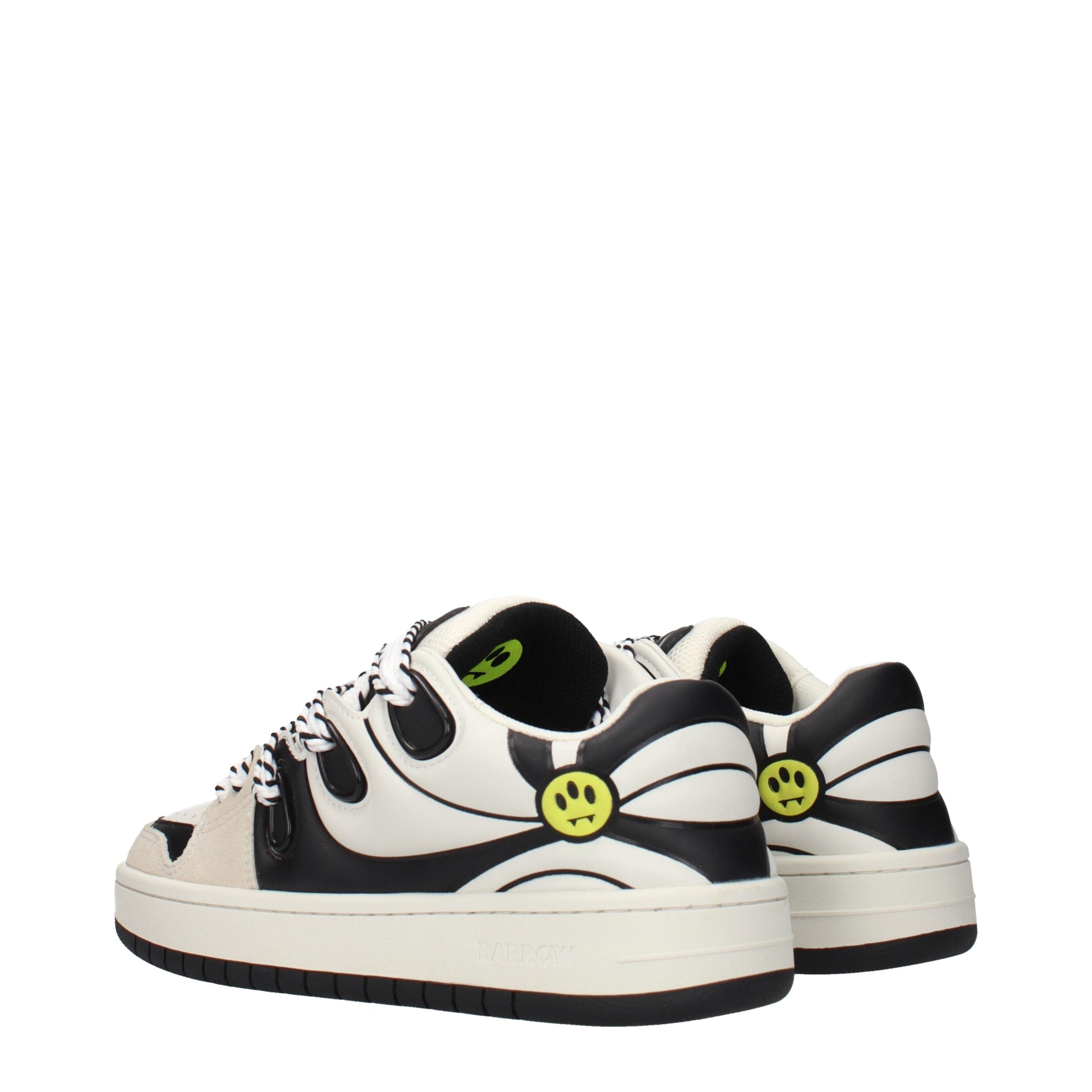 Barrow Beige Leather Low Top Sneakers