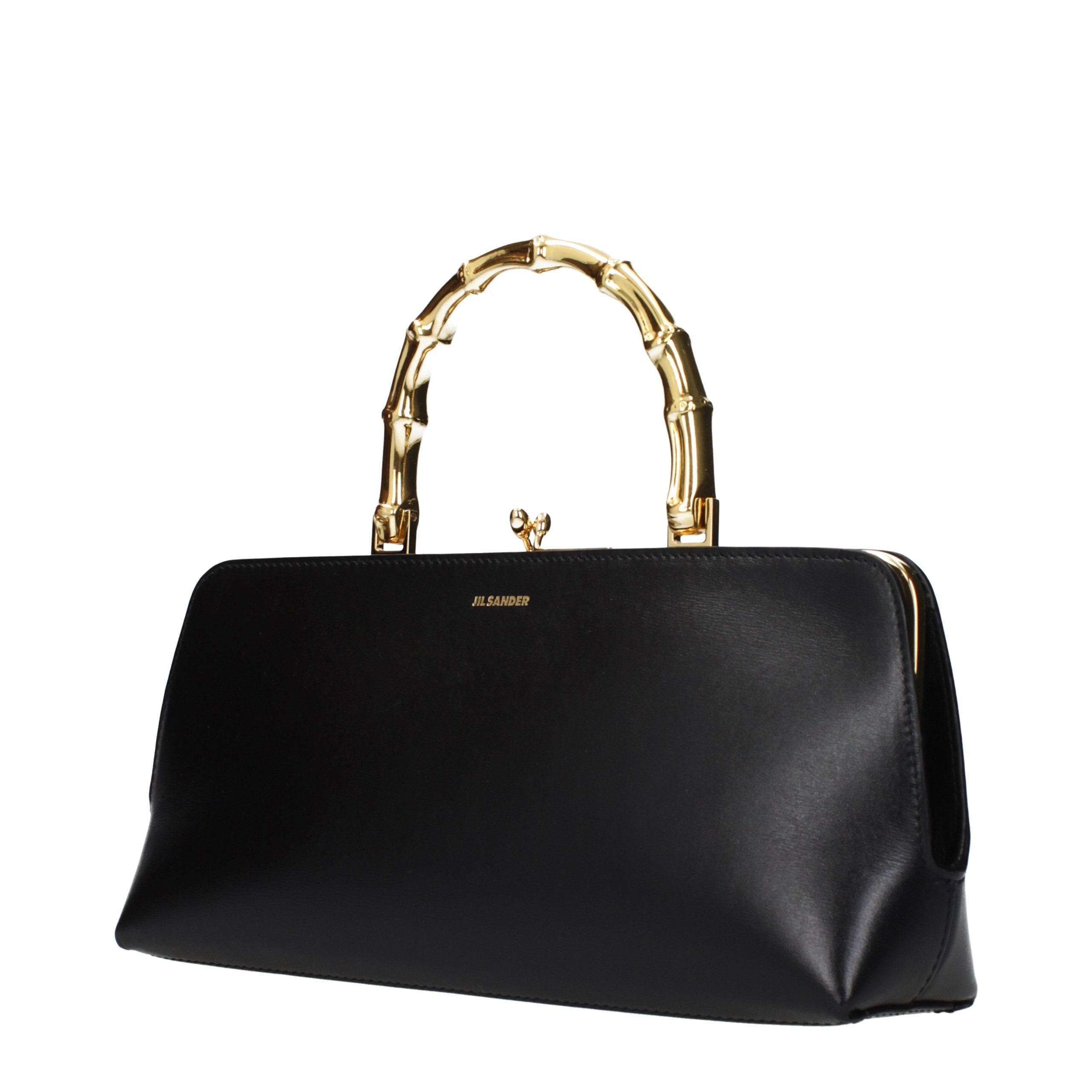 Jil Sander Black Leather Handbag