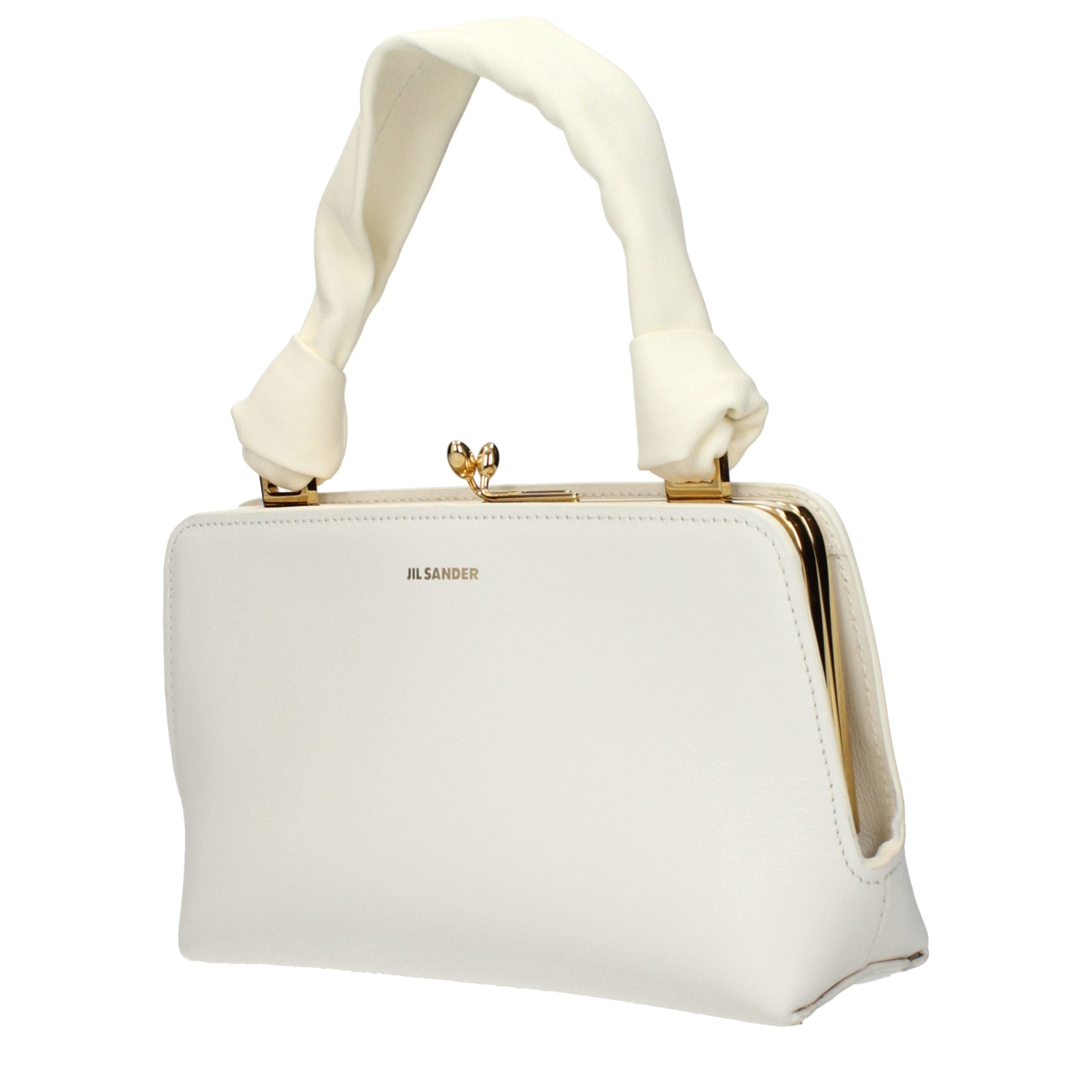 Jil Sander White Leather Handbag