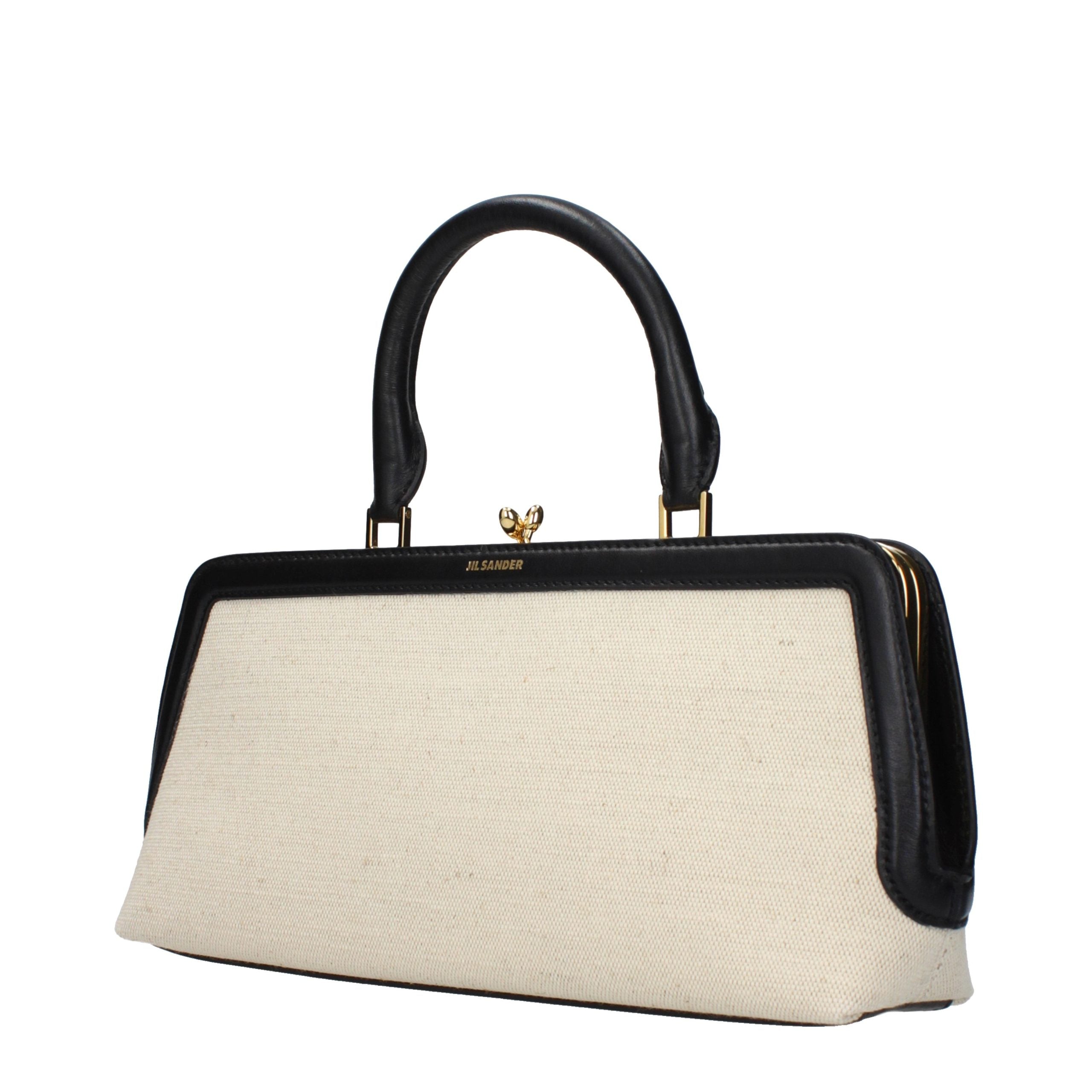 Jil Sander Beige Fabric Handbag