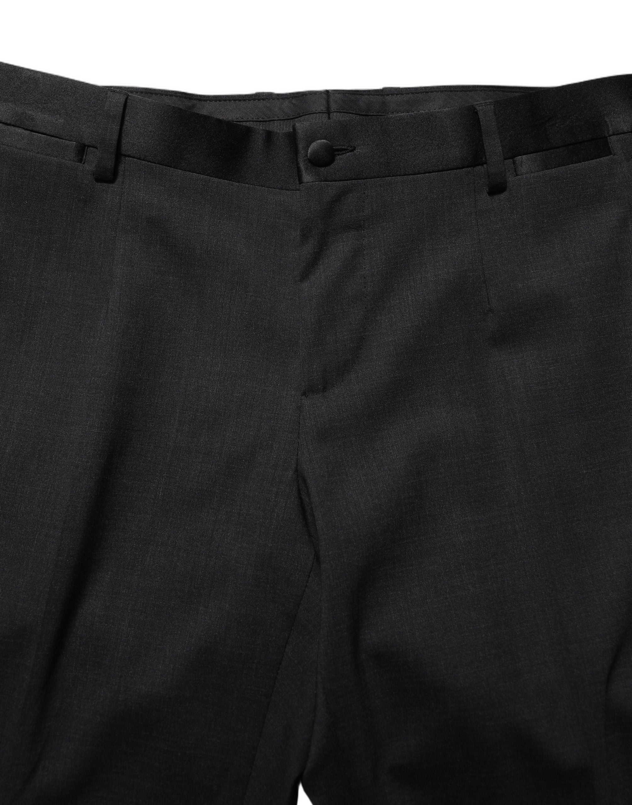 Dolce & Gabbana Black Cotton Dress Formal Men Trouser Pants