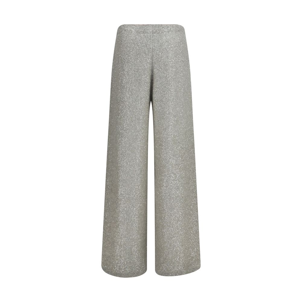 Brunello Cucinelli Silver Polyamide Casual Pants