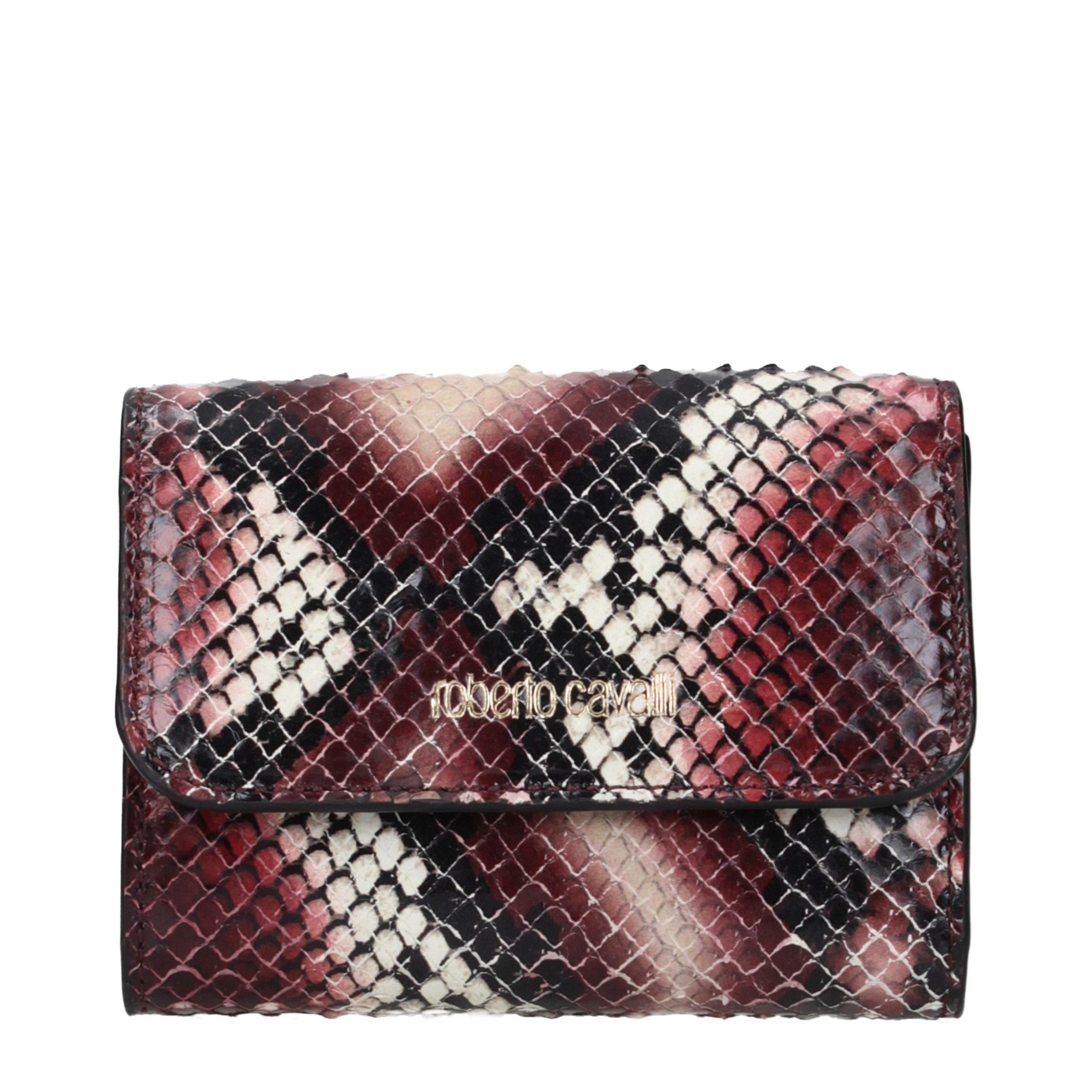 Roberto Cavalli Purple Leather Wallet