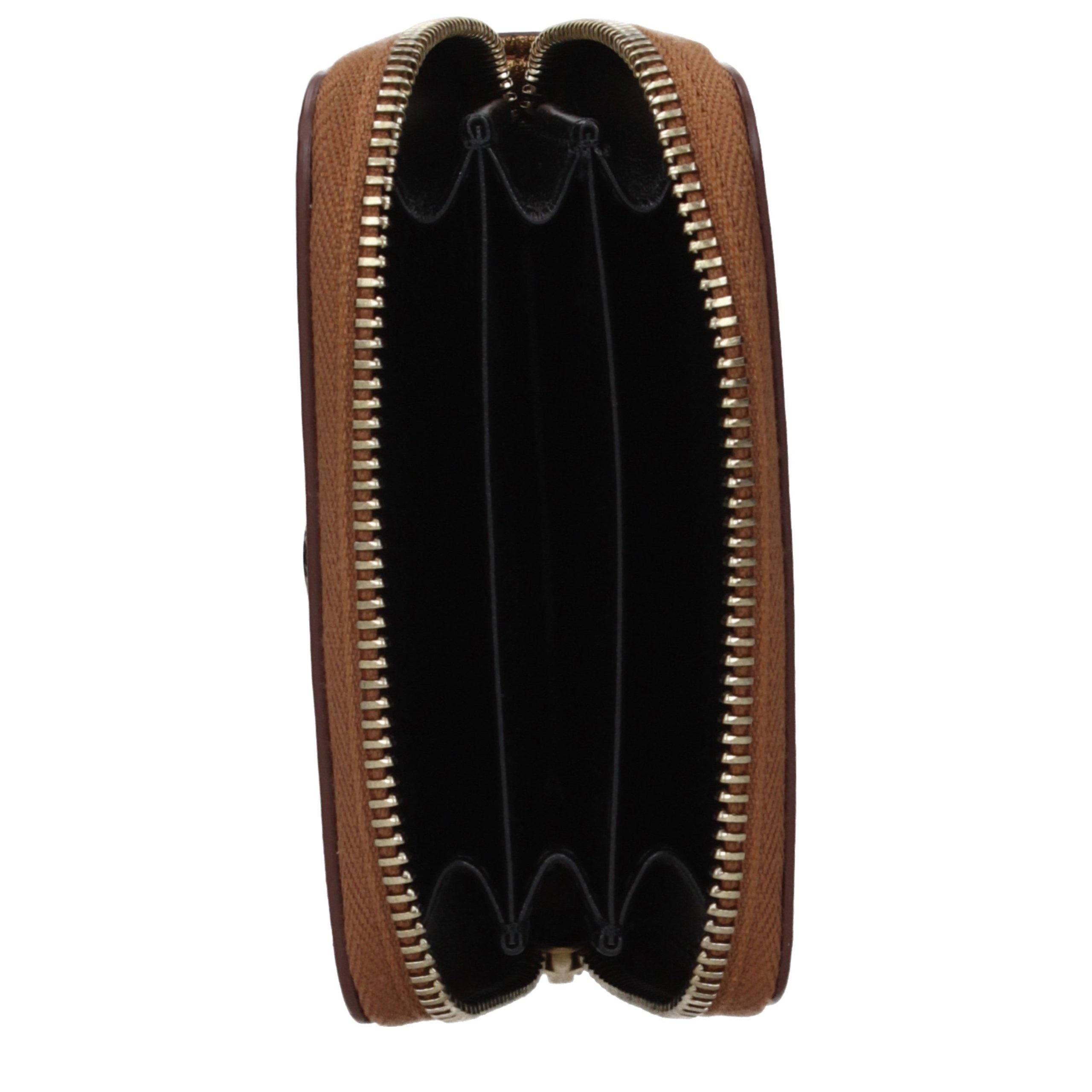 Roberto Cavalli Gold Leather Wallet
