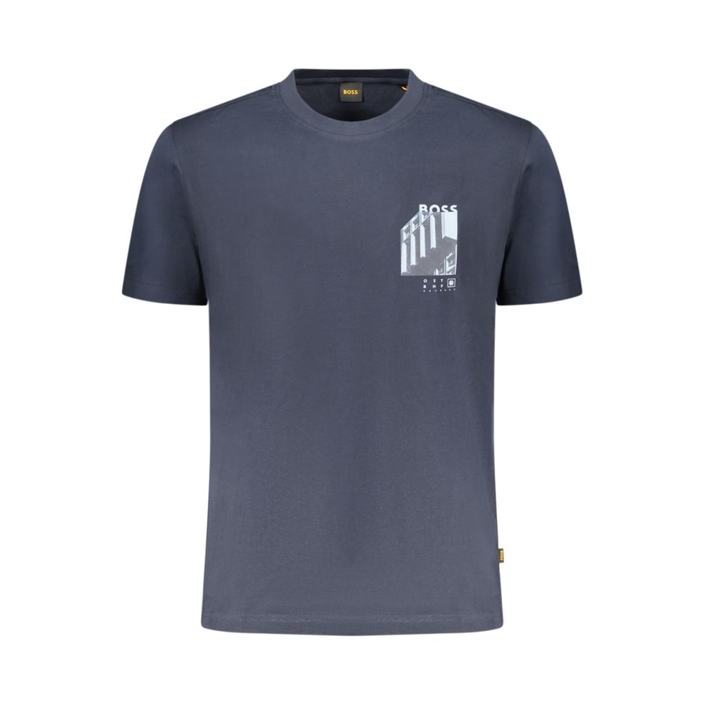 Hugo Boss Blue Cotton Men's T-Shirt