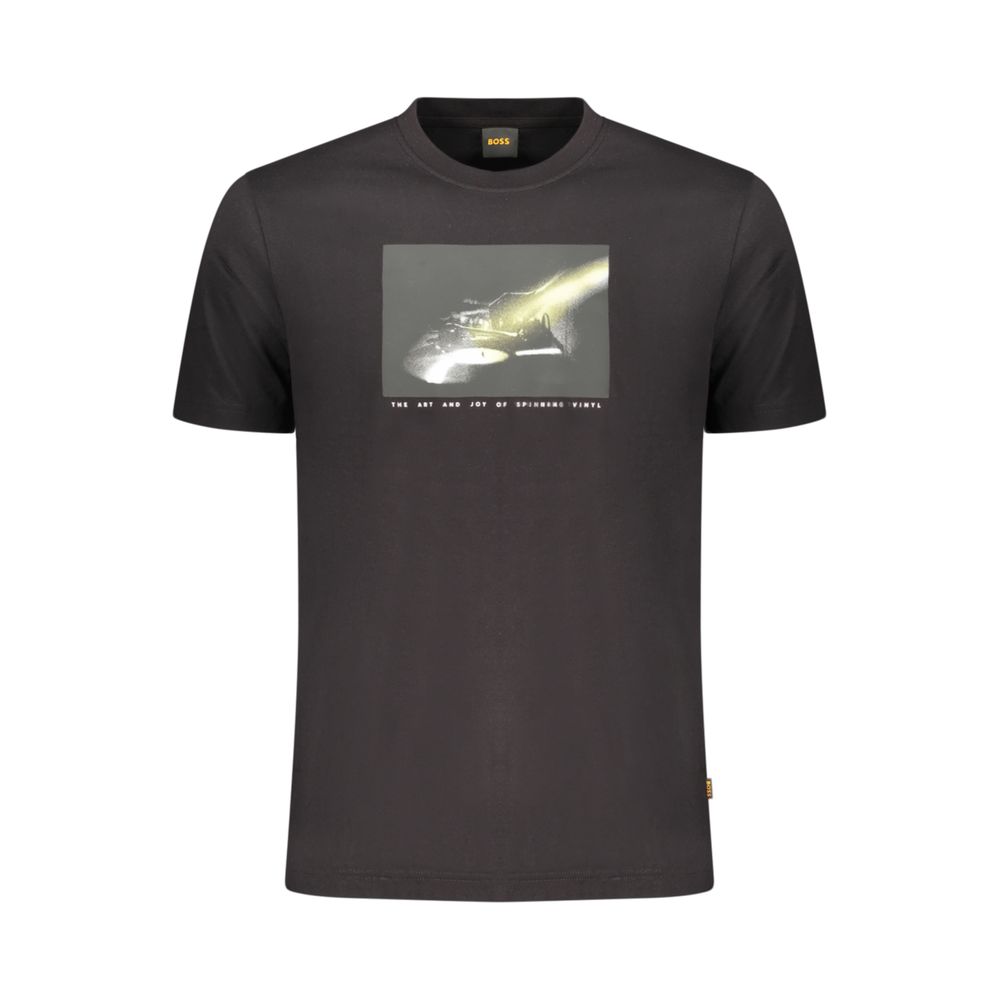 Hugo Boss Black Cotton Men's T-Shirt