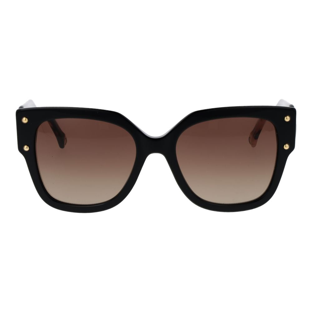 Carolina Herrera Black Acetate Sunglasses