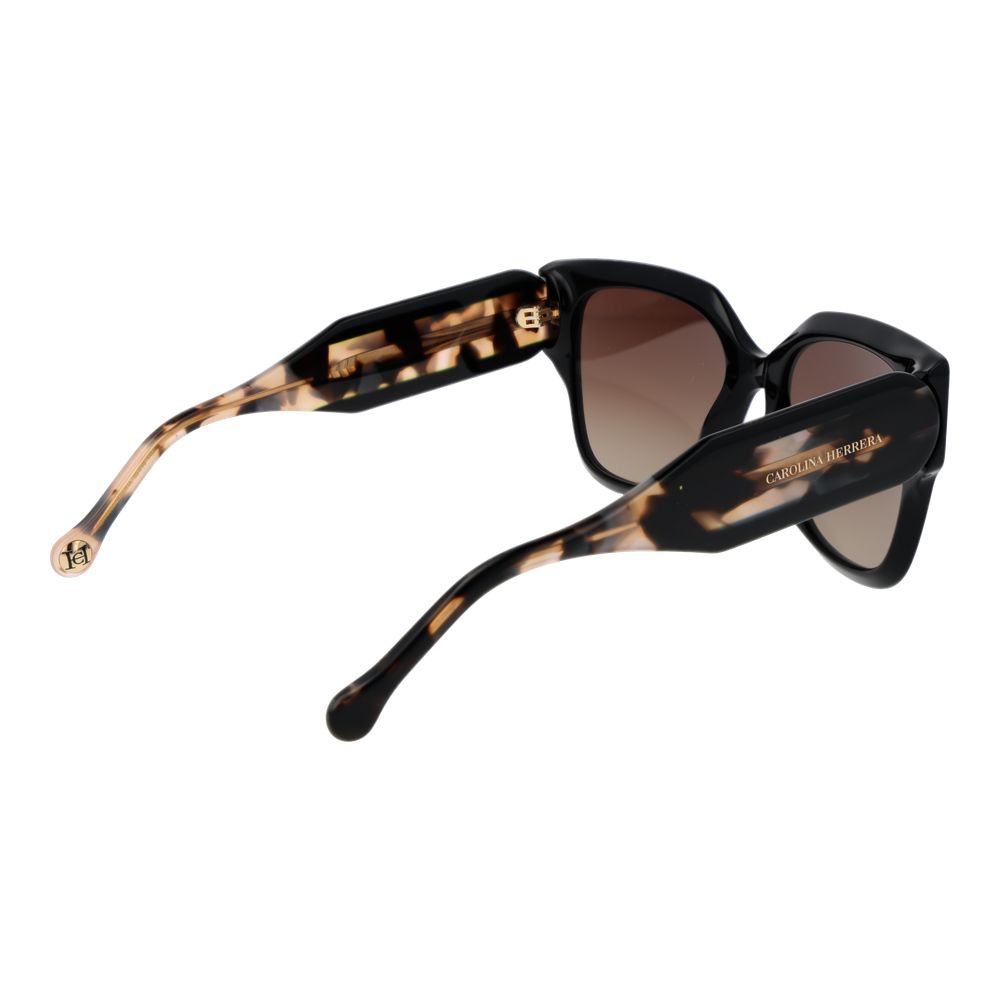 Carolina Herrera Black Acetate Sunglasses