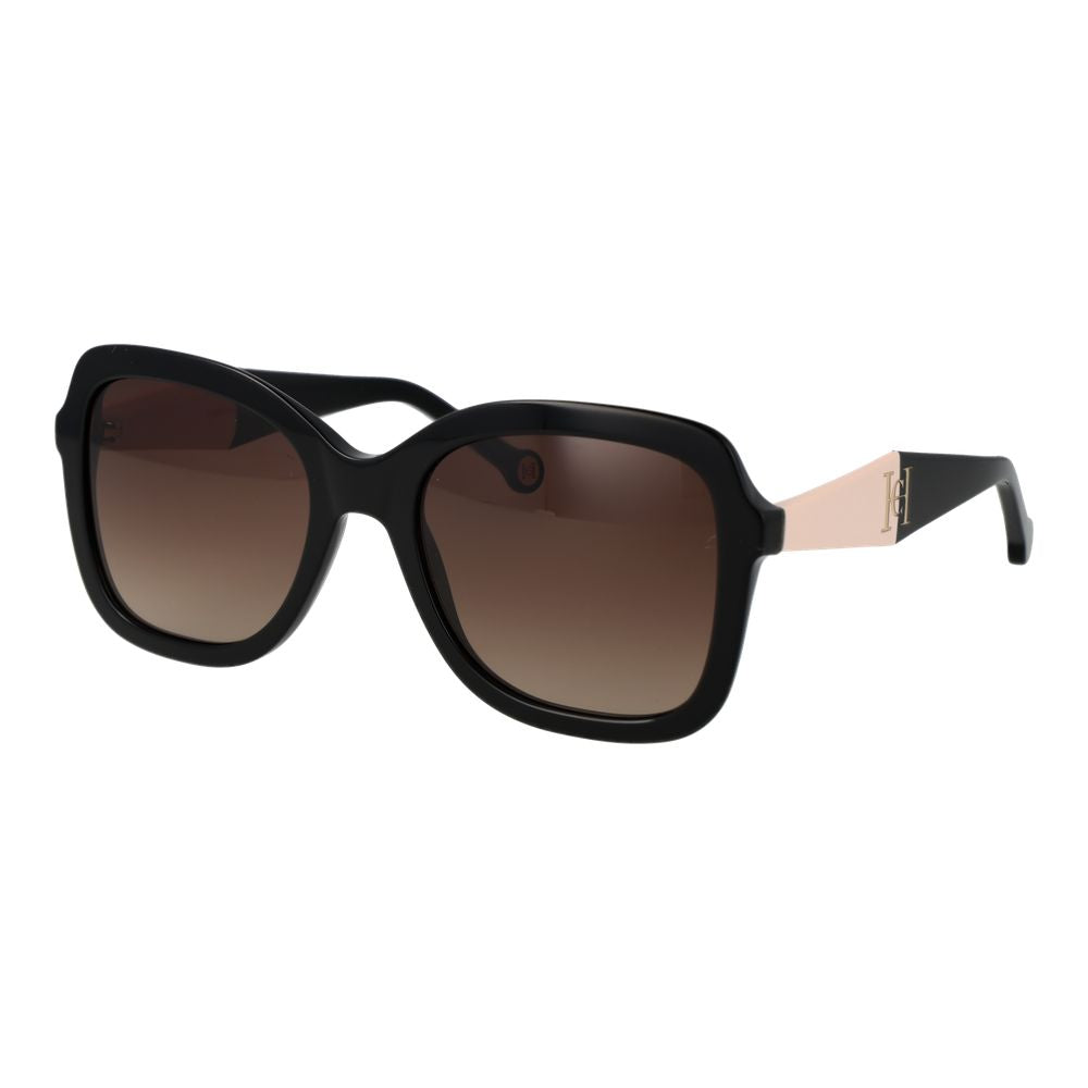 Carolina Herrera Black Acetate Sunglasses