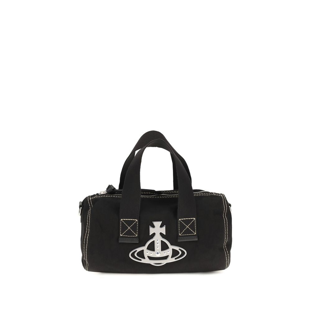 Vivienne Westwood Black Cotton Shoulder Bag