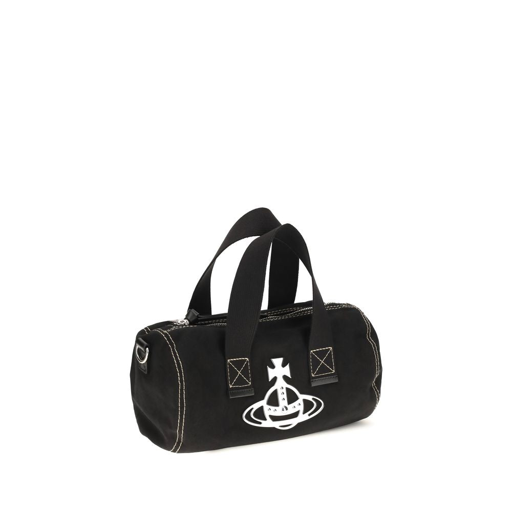 Vivienne Westwood Black Cotton Shoulder Bag