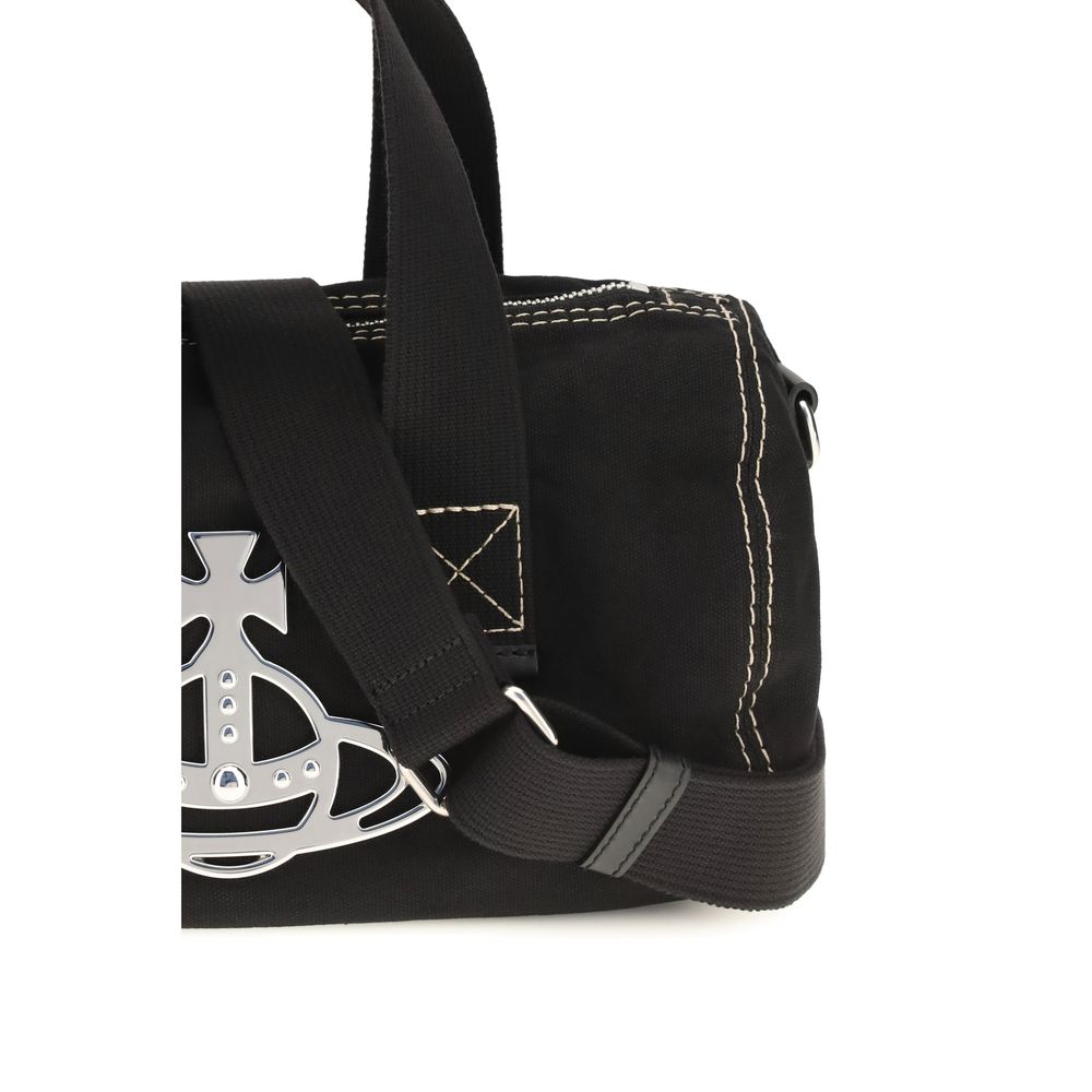 Vivienne Westwood Black Cotton Shoulder Bag